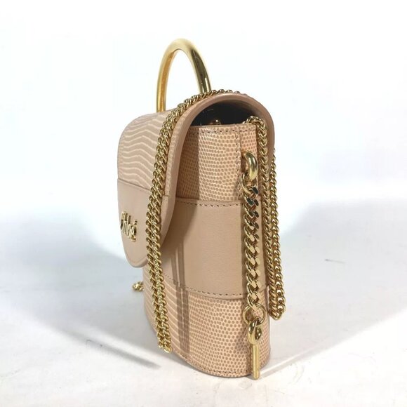 Chloe logo Abbey Rock Small 2WAY Hand Bag Crossbody Pochette Shoulder Bag - Picture 2 of 13